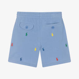 Поло Ralph Lauren-Голубые хлопковые шорты | Childrensalon Outlet