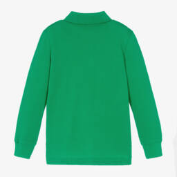 Ralph Lauren-Boys Long-Sleeve Green Polo | Childrensalon Outlet