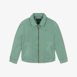 Ralph Lauren-Boys Mint Cotton Twill Jacket | Childrensalon Outlet