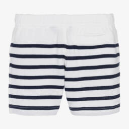 رالف لورين-شورت مقلم قطن لون أبيض وأزرق للأولاد | Childrensalon Outlet