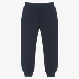 Ralph Lauren-Boys Navy Blue Cotton Jersey Joggers | Childrensalon Outlet