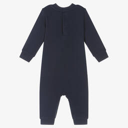 Ralph Lauren-أفرول رومبر بطبعة الدب قطن جيرسي لون كحلي للمواليد | Childrensalon Outlet
