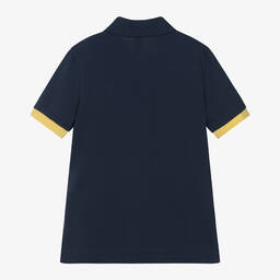 Ralph Lauren-Boys Navy Blue Cotton Polo Shirt | Childrensalon Outlet