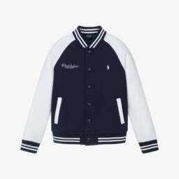 Ralph Lauren-Boys Navy Cotton Wimbledon Jacket | Childrensalon Outlet
