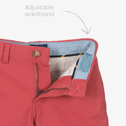 Ralph Lauren-Boys Red Cotton Chino Shorts | Childrensalon Outlet