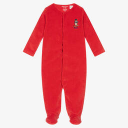 رالف لورين-أفرول بيبي غرو قطن قطيفة لون أحمر للمواليد - قطعتين | Childrensalon Outlet