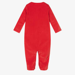 رالف لورين-أفرول بيبي غرو قطن قطيفة لون أحمر للمواليد - قطعتين | Childrensalon Outlet