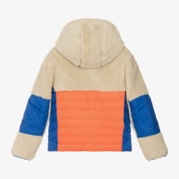 Ralph Lauren-Boys Sherpa Fleece Colourblock Jacket | Childrensalon Outlet