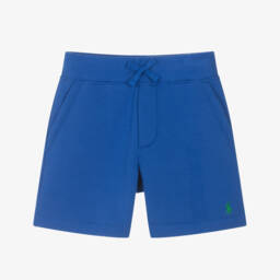 Ralph Lauren-Boys Soft Blue Logo Shorts | Childrensalon Outlet