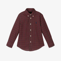 Ralph Lauren-Boys Tartan Check Cotton Shirt | Childrensalon Outlet