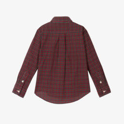 Ralph Lauren-Boys Tartan Check Cotton Shirt | Childrensalon Outlet