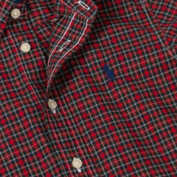 Ralph Lauren-Boys Tartan Check Cotton Shirt | Childrensalon Outlet