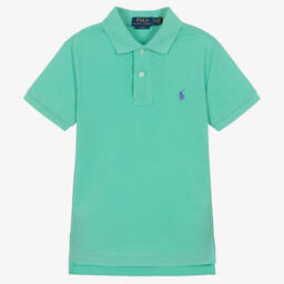 Ralph Lauren-Бирюзовая рубашка поло для мальчиков | Childrensalon Outlet