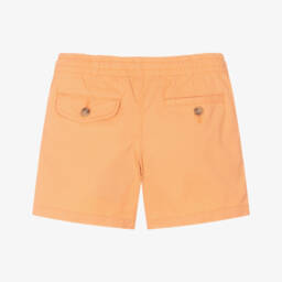 Ralph Lauren-Boys Vibrant Orange Twill Shorts | Childrensalon Outlet