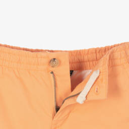 Ralph Lauren-Boys Vibrant Orange Twill Shorts | Childrensalon Outlet