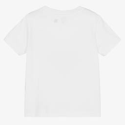 Ralph Lauren-تيشيرت قطن لون أبيض للأولاد | Childrensalon Outlet