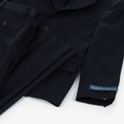 Ralph Lauren-Boys Woollen Navy Suit Set | Childrensalon Outlet