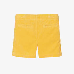 Polo Ralph Lauren-Boys Yellow Corduroy Shorts | Childrensalon Outlet