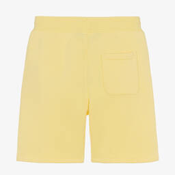 Ralph Lauren-Boys Yellow Cotton Jersey Logo Shorts | Childrensalon Outlet