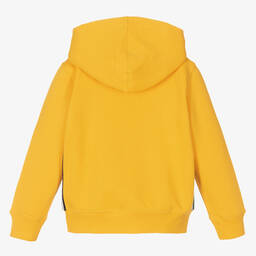 Polo Ralph Lauren-توب هودي بسحّاب قطن جيرسي لون أصفر للأولاد | Childrensalon Outlet