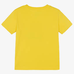 Polo Ralph Lauren-Boys Yellow Oversized Cotton Logo T-Shirt | Childrensalon Outlet