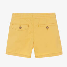 Поло Ralph Lauren-Желтые шорты из саржи | Childrensalon Outlet