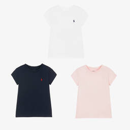 Polo Ralph Lauren-Cotton Jersey T-Shirt (3 Pack) | Childrensalon Outlet