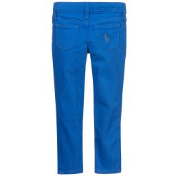 Поло Ralph Lauren-Ярко-синие джинсы скинни | Childrensalon Outlet