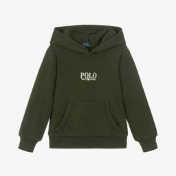 Ralph Lauren-هودي أخضر غامق للأولاد | Childrensalon Outlet