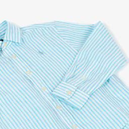 Ralph Lauren-Girls Azure Linen Blend Blouse | Childrensalon Outlet