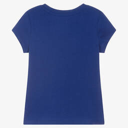 Поло Ralph Lauren-Синяя футболка с пони для девочек | Childrensalon Outlet