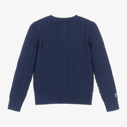 Ralph Lauren-Синий кардиган крупной вязки | Childrensalon Outlet