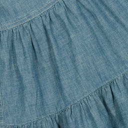 Ralph Lauren-Girls Blue Cotton Chambray Shirt Dress | Childrensalon Outlet