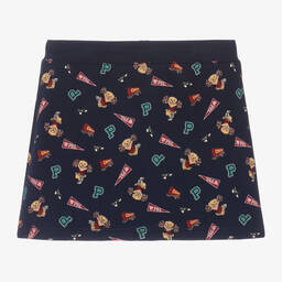 Ralph Lauren-Girls Blue Cotton Jersey Skirt | Childrensalon Outlet
