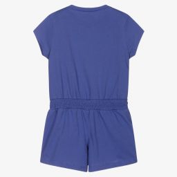 Ralph Lauren-Голубой хлопковый комбинезон для девочек | Childrensalon Outlet