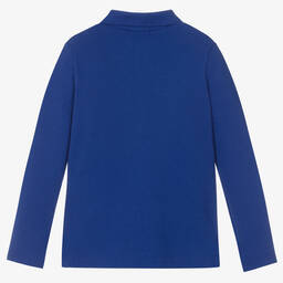 Поло Ralph Lauren-Синий хлопковый топ поло для девочек | Childrensalon Outlet