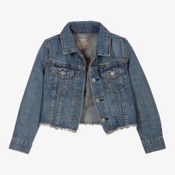 Polo Ralph Lauren-Girls Blue Denim Jacket | Childrensalon Outlet