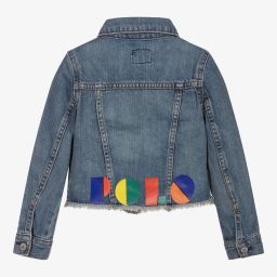 Polo Ralph Lauren-Girls Blue Denim Jacket | Childrensalon Outlet