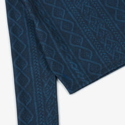 Ralph Lauren-توب رياضي محبوك لون أزرق للبنات | Childrensalon Outlet