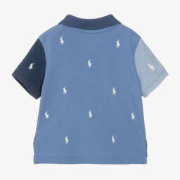 Ralph Lauren-Girls Blue Logo Polo Top | Childrensalon Outlet