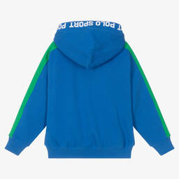 Polo Ralph Lauren-سويتشيرت قطن جيرسي لون أزرق للبنات | Childrensalon Outlet