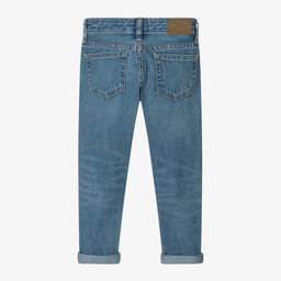Ralph Lauren-Girls Blue Slim Boyfriend Denim Jeans | Childrensalon Outlet