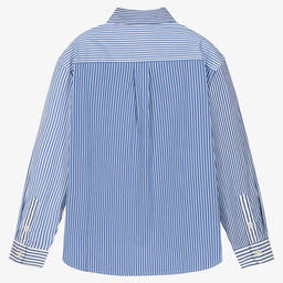 Ralph Lauren-Хлопковая рубашка в голубую полоску для девочек | Childrensalon Outlet