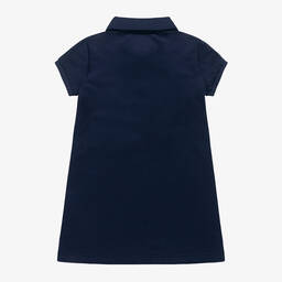 Ralph Lauren-Girls Blue Wimbledon Polo Dress | Childrensalon Outlet