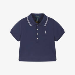 Ralph Lauren-Классическая синяя рубашка поло для девочек | Childrensalon Outlet