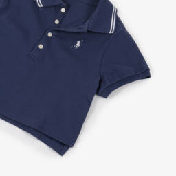 Ralph Lauren-Классическая синяя рубашка поло для девочек | Childrensalon Outlet