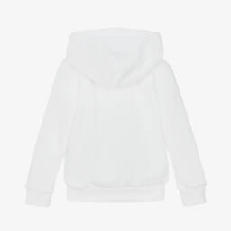 رالف لورين-هودي قطن لون أبيض للأولاد | Childrensalon Outlet