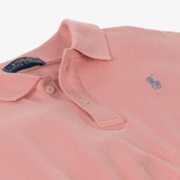 Ralph Lauren-Girls Cotton Pink Polo Top | Childrensalon Outlet