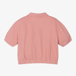 Ralph Lauren-Girls Cotton Pink Polo Top | Childrensalon Outlet