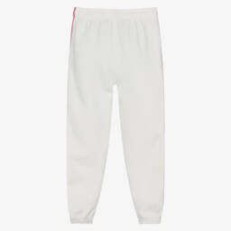 رالف لورين-بنطلون أبيض ووردي دافئ للبنات | Childrensalon Outlet